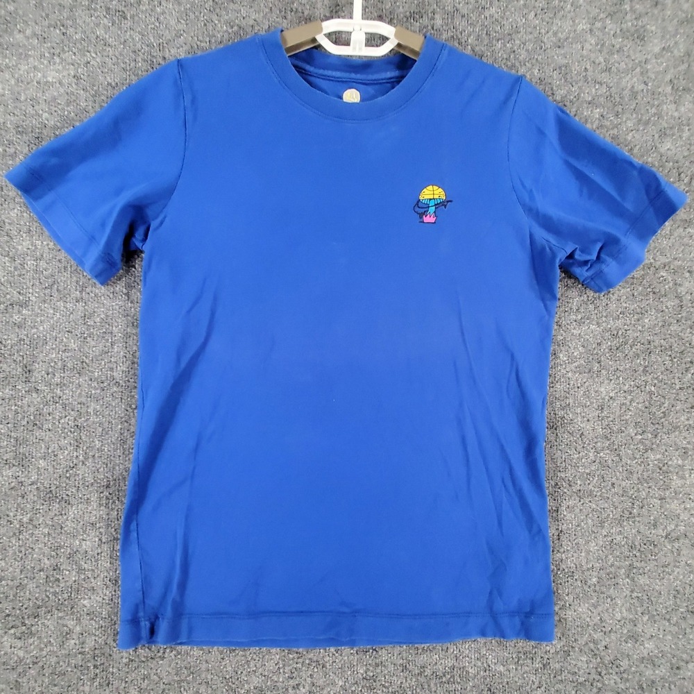 Nike T-Shirt Youth XL Peace Love Basketball Blue Graphic 382952-4DA